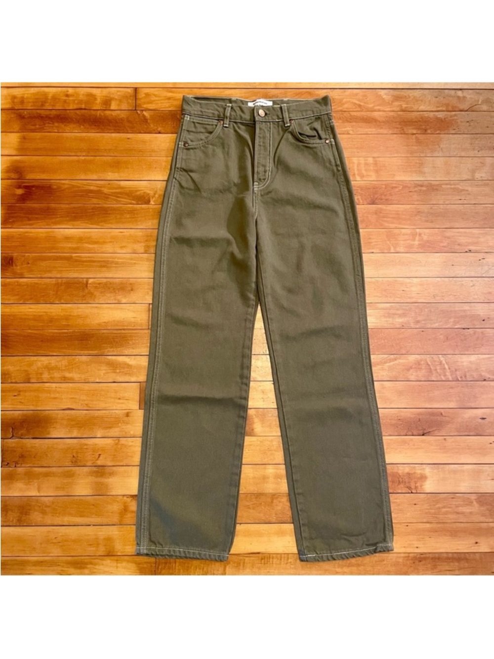 Reformation Cowboy High Rise Straight Jeans in Kalamata - Picture 3 of 9